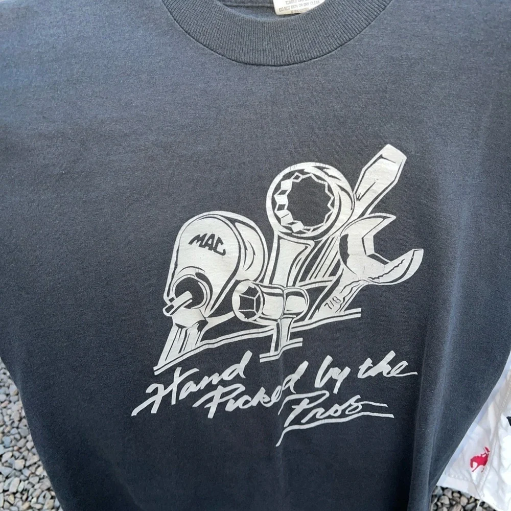 Vintage Swingster Sz L MAC TOOLS Hand picked by the pros Black T-shirt - Picture 9 of 9